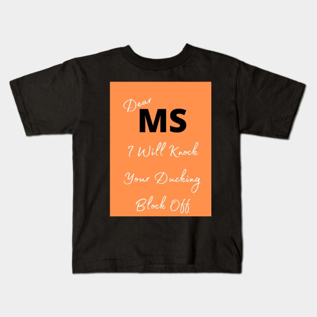 Multiple Sclerosis Awareness Kids T-Shirt by JrxFoundation